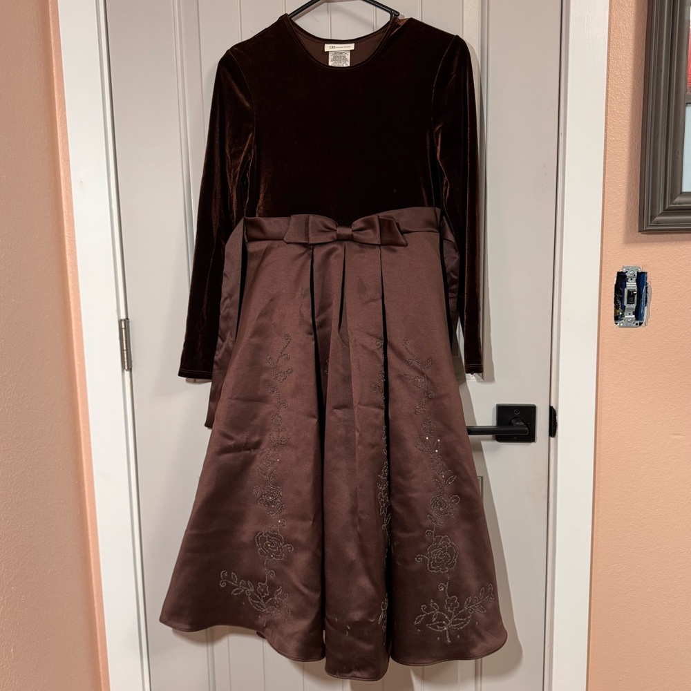 Bonnie Jean Chocolate Brown Girls’ Dress